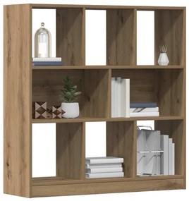 vidaXL Ντουλάπι βιβλίων Artisan Oak 97,5x29,5x100 cm Ξύλο μηχανής
