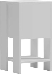 Κομοδίνο Reppo pakoworld λευκό 30x30x55εκ