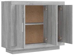 vidaXL Ντουλάπι Γκρι Sonoma 92 x 35 x 75 εκ. από Επεξεργασμένο Ξύλο