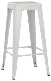 ΣΚΑΜΠΟ ΜΠΑΡ ΜΕΤΑΛΛΙΚΟ MELITA-PRO HM8642.41 ΣΕ ΛΕΥΚΟ ΜΑΤ 43x43x78Υεκ. (1 Τεμμάχια)