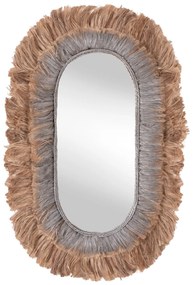 ΚΑΘΡΕΠΤΗΣ ΤΟΙΧΟΥ ΟΒΑΛ ΑΠΟ ΙΝΕΣ ΑΜΠΑΚΑ ΣΕ ΧΡΩΜΑ ΦΥΣΙΚΟ & ΑΣΗΜΙ 90x5x140Yεκ.HM7738