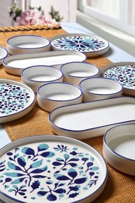 Breakfast Set (14 Pieces) MCH09211 Blue
White