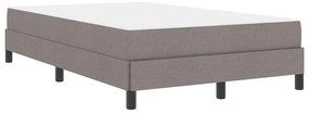 vidaXL Κρεβάτι με ελατήρια με στρώμα Taupe 120 x 190 cm ύφασμα