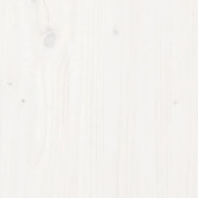 vidaXL Βάση Οθόνης Λευκή 100 x 27 x 15 εκ. από Μασίφ Ξύλο Πεύκου
