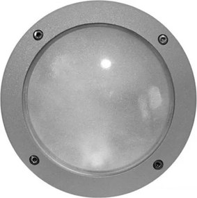 Απλίκα επίτοιχη 100W max 230V 50Hz σε γκρι χρώμα για λάμπες Ε27