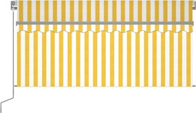 vidaXL Χειροκίνητη τέντα με ηλιακό LED 3,5 x 2,5 m