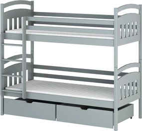 GABI 90x190 grey bunk bed Lano Furniture