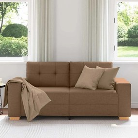 vidaXL Καναπές Διθέσιος Καφέ 180 x 77 x 82 εκ. Ύφασμα
