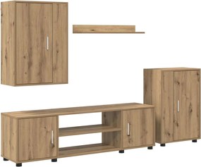 vidaXL Σετ επίπλου τηλεόρασης Artisan Oak Επεξεργασμένο ξύλο