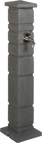 vidaXL Δεξαμενή Κήπου Ανθρακί 26 x 26 x 101 εκ. PE