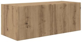 vidaXL Σετ τοίχου για τηλεόραση 4 pcs Artisan Oak Επεξεργασμένο ξύλο