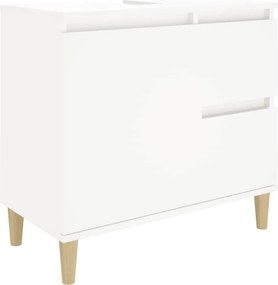 vidaXL Ντουλάπι Μπάνιου Λευκό 65 x 33 x 60 εκ. από Επεξεργασμένο Ξύλο