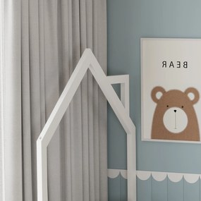 Κρεβάτι παιδικό Kiara-Leuko - 196.00Χ97.00Χ141.00cm