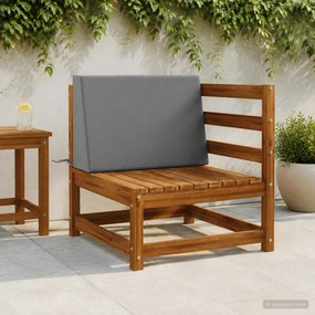 vidaXL Μαξιλάρι πλάτης SOEST 100% Πολυεστέρας Γκρι 60 x 20 x 40 cm