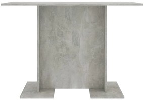 vidaXL Τραπεζαρία Γκρι του Σκυροδέματος 110x60x75 εκ. από Επεξ. Ξύλο