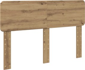 vidaXL Σκελετός Κρεβατιού Artisan Δρυς 140 x 190 cm