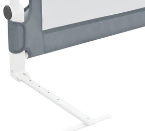 vidaXL Μπάρα Κρεβατιού Προστατευτική Γκρι 120 x 42 εκ. από Πολυεστέρα