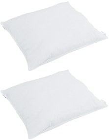 vidaXL Πάπλωμα με μαξιλάρι 3 pcs Λευκό 200 x 200 cm Πούπουλο