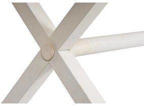 Τραπεζαρία DKD Home Decor Λευκό Μέταλλο Ξύλο από Μάνγκο 180 x 90 x 76 cm