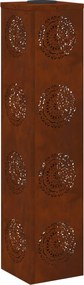 vidaXL Ηλιακό LED Φως Δρόμου 2 pcs Σκ rusty Ατσάλι Σκληρυθέν στον Αέρα