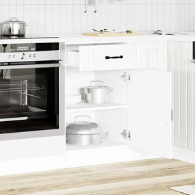 vidaXL ντουλάπι βάσης κουζίνας Lucca Λευκό κατασκευασμένο ξύλο