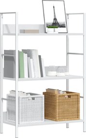 vidaXL Ραφιέρα 3 Επιπέδων Λευκή 60x27,6x90,5 εκ. Επεξεργασμένο Ξύλο