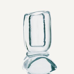 Κηροπήγιο από διαφανές γυαλί, ύψος 23 εκ, Qimera