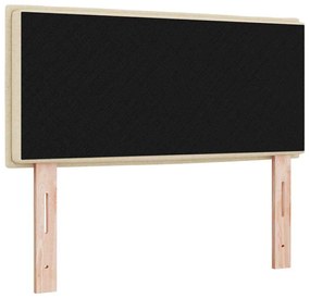 vidaXL Κεφαλάρι με κεφαλάρι Κρεμ 100 cm Τεχνητό Δέρμα