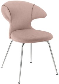 Καρέκλα Τραπεζαρίας Time Flies Horizons S 590-16C5901-2 57x59x83cm Rose-Chrome Umage Steel,Polyester