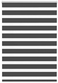 vidaXL Ζέβρα τυφλή Μαύρο Πλάτος υφάσματος 90,9 εκ. Πολυεστέρας