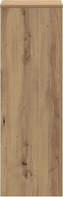 vidaXL Βάσεις Φυτών Αρτισιανή Δρυς 33x33x100 εκ. Επεξ. Ξύλο