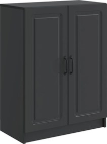 vidaXL Πλαϊνό γραφείο Μαύρο 66 x 34,5 x 87 εκ. Επεξεργασμένο Ξύλο