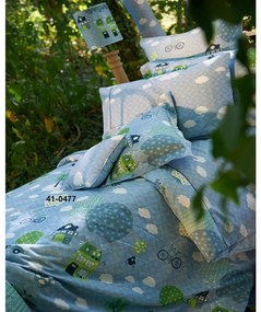 Μαξιλαροθήκες Παιδικές 112 (Σετ 2τμχ) Light Blue Down Town 52X75 100% Cotton Satin