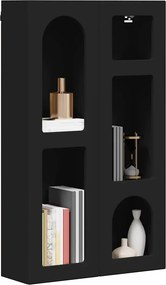 vidaXL Κρεμαστό ντουλάπι Μαύρο 59 x 20 x 100 εκ Επεξεργασμένο ξύλο