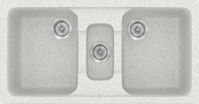 Sanitec Classic 325 (97×51) - Γρανιτένιος νεροχύτης - Granite WHITE