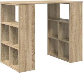 vidaXL Γραφείο με ράφι Δρύς Sonoma 90 x 50 x 75 εκ. Επεξεργασμένο ξύλο