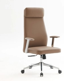 Πολυθρόνα Διευθυντή BF8800 Μπεζ PU 68x68x120/128cm
