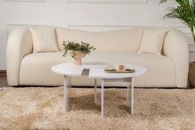 Coffee Table Moira - Natural White Natural White