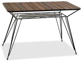 Τραπέζι Παραλ/μο Με Ξύλο 223948 120x70x73cm Natural-Black