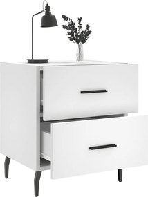 vidaXL Κομοδίνο Λευκό 40 x 35 x 47,5 εκ. από Επεξεργασμένο Ξύλο