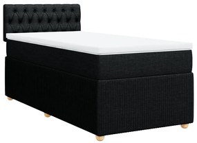 ΚΡΕΒΑΤΙ BOXSPRING ΜΕ ΣΤΡΩΜΑ ΜΑΥΡΟ 90X190 ΕΚ.ΥΦΑΣΜΑΤΙΝΟ 3289620