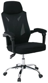 BF9450 Πολυθρόνα Relax Γραφείου Διευθυντή, Βάση Χρώμιο, PP Μαύρο, Mesh Μαύρο