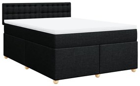 ΚΡΕΒΑΤΙ BOXSPRING ΜΕ ΣΤΡΩΜΑ ΜΑΥΡΟ 140X190 ΕΚ. ΥΦΑΣΜΑΤΙΝΟ 3286691