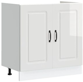 vidaXL Ντουλάπα Κουζίνας με αποθήκευση 2 pcs Λευκό 80 x 46 x 81.5 εκ