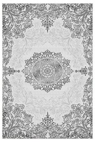 Πατάκια Μπάνιου Kt466 299ANR1618 (Σετ 2τμχ) Grey L'essentiel Maison 60x100cm Πολυέστερ