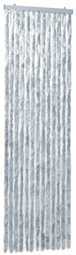 vidaXL Σήτα - Κουρτίνα Πόρτας Λευκό / Γκρι 56 x 185 εκ. από Σενίλ