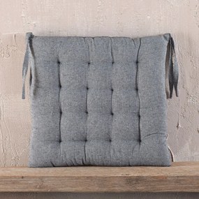 Μαξιλάρι Καρέκλας Trype Grey Ρυθμός 40Χ40