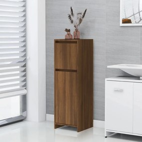 vidaXL Ντουλάπι Μπάνιου Καφέ Δρυς 30x30x95 εκ. Επεξεργασμένο Ξύλο