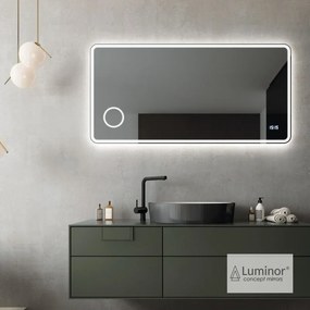 Luminor Φωτιζόμενος καθρέφτης Led με Ενσωματωμένο Σύστημα Ηχείων Bluetooth 85W 4515 LUMEN 120x80εκ