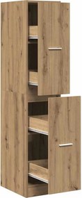 vidaXL Ντουλάπι Φαρμακείου Χειροποίητο Δρυς 30x41x144,5 εκ. από Τεχνητό Ξύλο